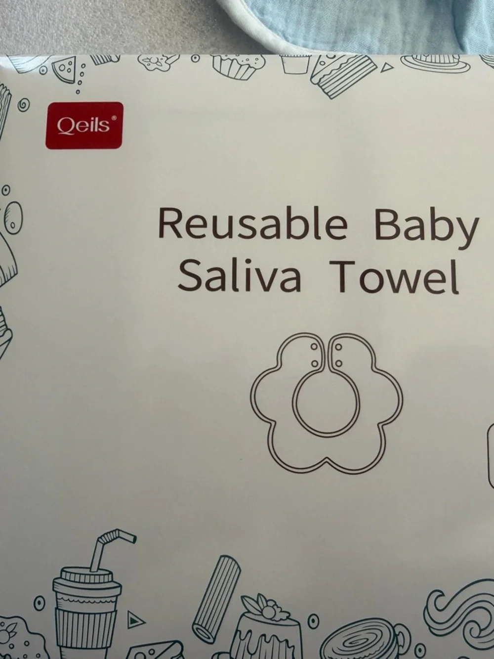 Reusable Baby Saliva Drool Bib Set - Multi Color